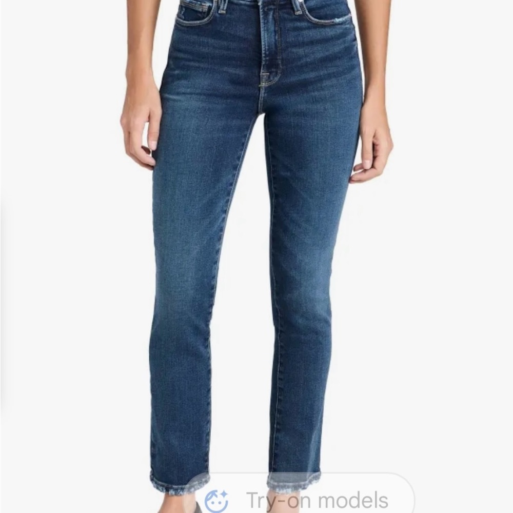 Good American Dark Blue Denim Jeans